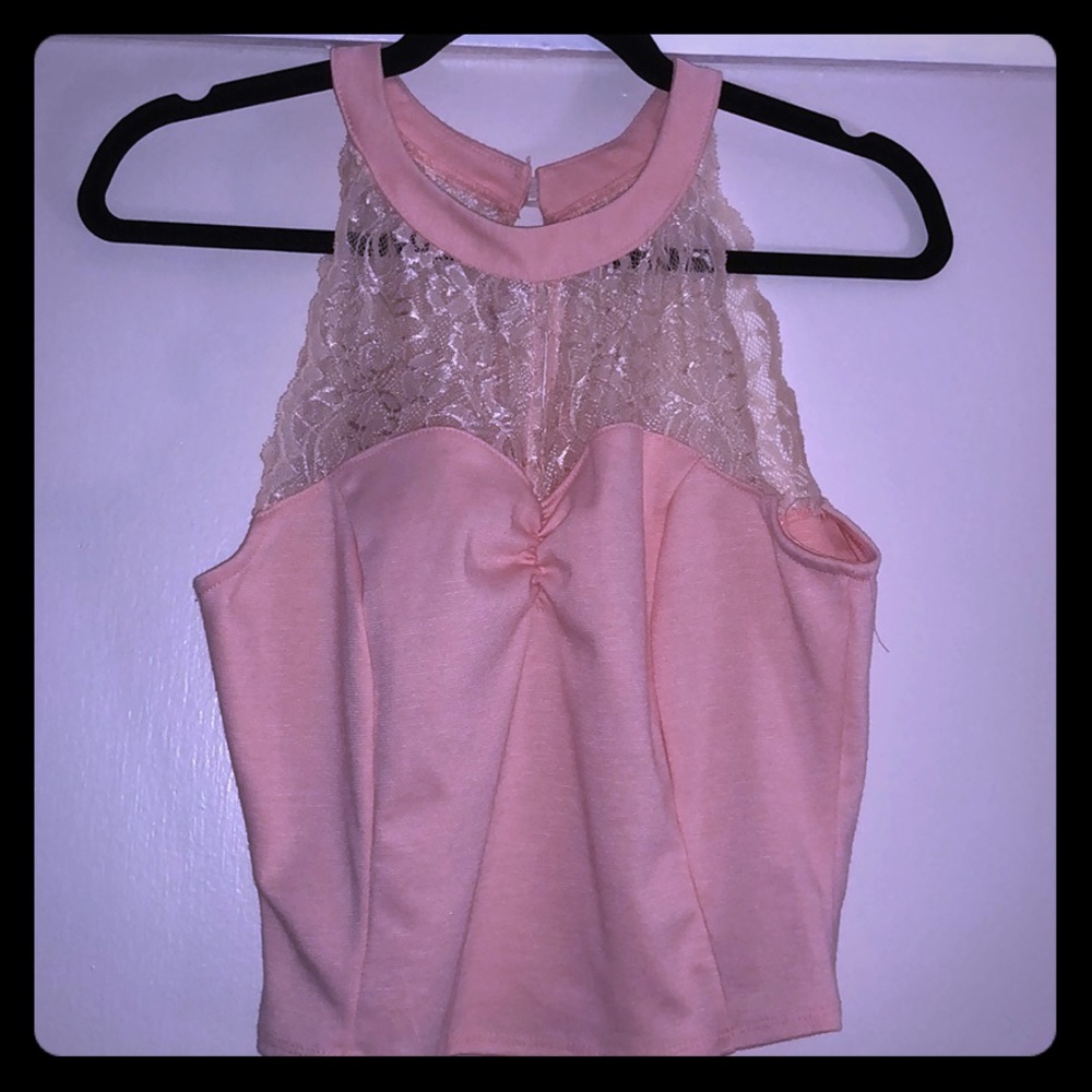 Dressy crop top. Size Large.